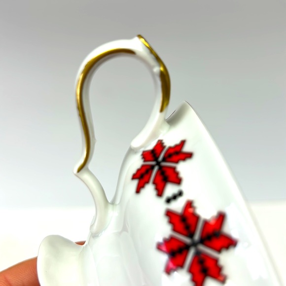 Vintage Ukrainian print tea cup and saucer by “ Edelstein” Germany - Picture 4 of 8